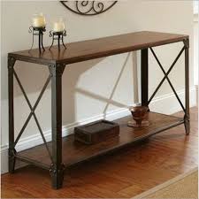 American Country Wrought Iron Wood Console Table Desk Side Table Living Room Entrance Metal Crafts Rustic Sofa Tables Rustic Sofa Living Room Side Table