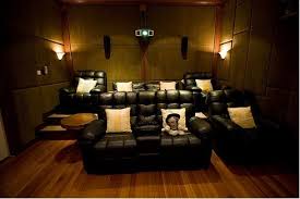 This home theater harkens back to the golden age of hollywood, entrancing guests with plush velvet theater chairs and ornate lighting. Mini Home Theater Room Design Hd Home Design