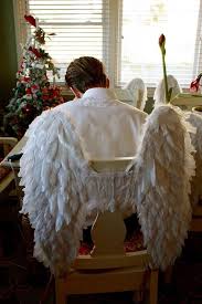 Nienie Christmas Around My House Nie Asks On Blogher Angel Wings Decor Diy Angel Wings Wings