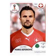 Haris seferović (born 22 february 1992) is a swiss footballer who plays as a striker for portuguese club sl benfica, and the switzerland national team. Sticker Haris Seferovic From Switzerland Panini World Cup Russia