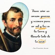 Hoy celebramos a San Francisco Javier, Patrono de las Misiones El 3 de  diciembre, la Iglesia honra la memoria de San Francisco Javier, un ejemplo  de entrega total al anuncio del Evangelio.