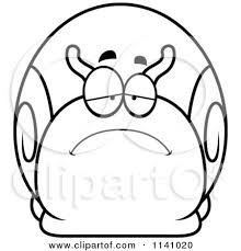 Maybe you would like to learn more about one of these? Cartoon Clipart Of A Black And White Depressed Sad Snail Vector Outlined Coloring Page By Cory Thoman 1141020