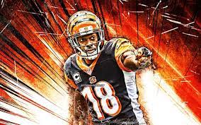 Women's pink, yellow, and green traditional dress. Download Wallpapers Aj Green Nfl Grunge Art Cincinnati Bengals American Football Adriel Jeremiah Green Orange Abstract Rays Wide Receiver National Football League For Desktop Free Pictures For Desktop Free