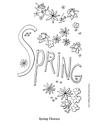 Color pictures of baby animals, spring flowers, umbrellas, kites and more! Spring Coloring Pages
