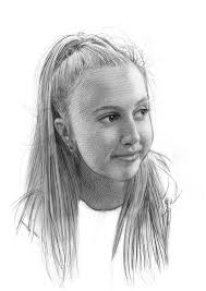 Artist offering custom graphite pencil portraits