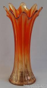 Website for david doty's field guide to carnival glass. Thin Rib Northwood Vase Funeral Marigold Carnival Glass Carnival Glass Carnival Glassware Vase