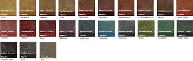 Color Chart Concrete Solutions Usa