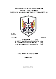 Biasanya mereka lebih memilih untuk memesan makanan daripada membuatnya sendiri dengan alasan pertimbangan waktu dan tenaga walaupun memang. Download Pdf Proposal Kewirausahaan 8lyrr9ygp20d