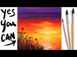 Easy sunset gouache painting for beginners step by step. Tagged Sunset Painting The Art Sherpa
