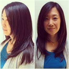 Forward Graduation Face Framing Layers Asian Hair Graduation Hairstyles Medium Hair Styles Graduation Hairstyles Medium
