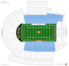 Folsom Field Seating Chart With Row Numbers Elcho Table