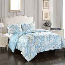 They come in both solid colors and patterns to match your room's decor. Heritage Kids Marble 2 Piece Reversible Twin Xl Comforter Set In Blue Bed Bath Beyond