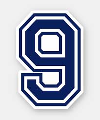 Custom Color Number Nine 9 Sports College Font Sticker Zazzle Com In 2021 Numbers Font Custom Color Design Your Own Stickers