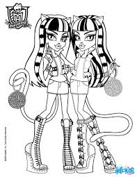 Maybe you would like to learn more about one of these? Monster High Coloring Pages Werecat S Sisters Monster High Coloring Pages Monster High Halloween Halloween Coloring Pages