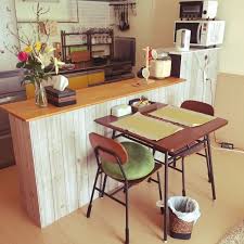 部屋全体 板壁風 インテリアシート キャンドゥ 米びつ瓶 などのインテリア実例 2016 03 20 13 58 28 roomclip ルームクリップ インテリア インテリア 収納 狭いキッチン レイアウト