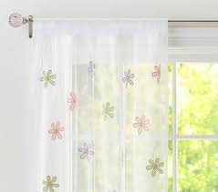 Shop pottery barn for sheet sets essential to a comfortable retreat. 2 Panels Pair Pottery Barn Kids Gingham Daisy Sheer Pole Pocket Panel Curtains Pottery Barn Kids Vintage Kids Room Kids Room Inspiration