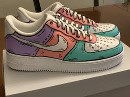 Colorful Cartoon The Custom Movement Cartoon Colorful Custom Movement In 2020 Nike Air Shoes Jordan Shoes Girls Custom Shoes Diy
