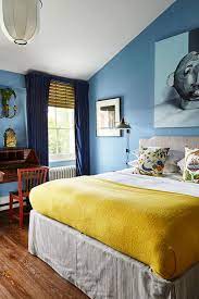 It all started with a mirror and ended with blue and white and yellow. Blue And Yellow Colour Schemes House Garden