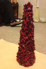 Homemade Cranberry Tree Christmas Decoration Cranberry Tree Christmas Inspiration Homemade Christmas