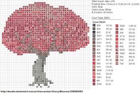 Free Cherry Blossom Tree Cross Stitch Chart By Carand88