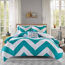 50% cotton 50% polyester blend for a cozy feel. Zm Adorable 4pc Teal Gray And White Reversible Chevron Full Queen Comforter Set Buy Online In Cayman Islands At Cayman Desertcart Com Productid 8254128
