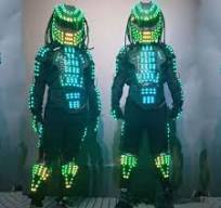 LED Robots Costume Suit DJ Party Show Remote Glowing Light ...