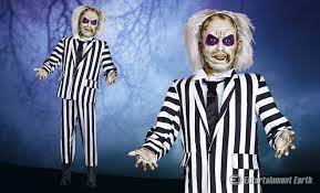 The ghostest with the mostest. Morbid Enterprises Life Size Animated Beetlejuice Statue Will Leave Those Unwanted House Guests With A Scare