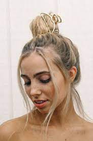 Open Shape Claw Clip Gold Thick Hair Styles Short Hair Styles Short Bob Hairstyles