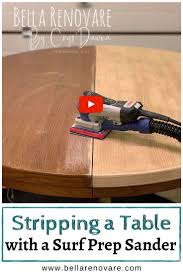 Stripping A Table With My Surf Prep Sander Diy Furniture Making Sanding Furniture Refinishing Furniture Diy