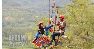 Daftar harga travel bandung kebumen terbaru 2020. Serunya Naik Becak Udara Di Obwis Bukit Pesona Khayangan Kebumen Ekspres Paling Tahu Kebumen