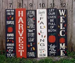 My New Vertical Outdoor Signs Are Making Me Excited For Fall The Sign Is Reversible So You Can Us Porch Signs Christmas Signs Wood Front Porches Holiday Signs