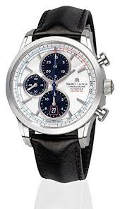maurice lacroix pontos chronographe herren armbanduhr chronograph automatik mit schwarzem lederband pt6288 ss001 130 1 luxus uhren luxusuhr uhren herren
