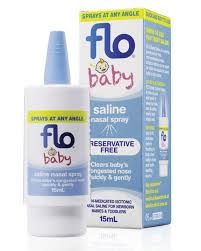 You use this option by adding a few drops of saline solution to each nostril first, and, while maintaining pressure on the bulb, simply squeeze the air out of it while gently placing. Flo Baby Spray Saline Nasal Spray 15ml