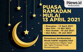 Jadwal Puasa 2021 Simak Bacaan Niat Puasa Ramadhan 1442 Hijriah