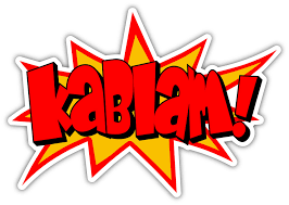 Amazon.com: Kablam! Cartoon Comic Book Graphic Print Action Sticker Decal  4x6 inches : Tools & Home Improvement