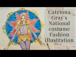 Miss universe 2018 catriona gray promotes philippines fashion in new york city. Catriona Gray S National Costume Fashion Illustration Youtube