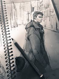 門野葉一 on twitter male sketch pics art