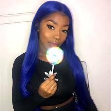 It's easy to see why it is the most popular hair type for. Blue Color 13x4 Lace Frontal Wig Straight Brazilian Hair Surprisehair Surprisehair