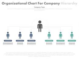 Organization Structure Chart With Two Levels Powerpoint