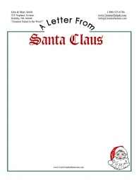 This letterhead template draws upon the blue and green in its logo to add a graphical detail to the bottom of the page. 9 Santa Letterhead Template From The Desk Of Santa Doc Pdf