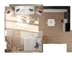 Single units like bedroom, kitchen, livingroom, terrace garden etc. Best Studio Apartment Layout Ideas 2 Ways To Arrange A Square Studio