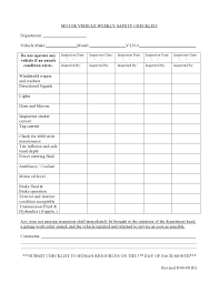 Your valid vehicular certificate of insurance; 45 Best Vehicle Checklists Inspection Maintenance á… Templatelab
