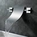 Wall mount waterfall faucet