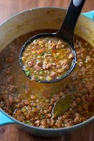 Carrabba S Sausage Lentil Soup Life Made Simple Recipe Spicy Lentil Soup Lentil Sausage Soup Lentil Soup Recipes