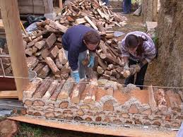 Formation Eco Construction 2 009 Mur En Bois Maison Bois Maison Bois Rond
