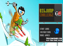 Click pentru a începe să sară şi apoi conduce schior. Sarituri Cu Schiurile Jocuri De Sport