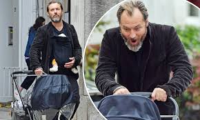 British actor jude law has received oscar nominations for his performances in 'the talented mr. Jude Law 47 Is Every Inch The Playful New Dad As He Makes Faces At His Newborn Sixth Child Daily Mail Online