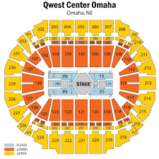 Qwest Center Omaha Ne Seating Chart Best Picture Of Chart