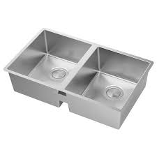 havsen apron front double bowl sink