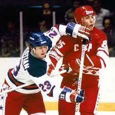 Dave Christian Tangles With A Russian On February 22 1980 Olympic Hockey Us Olympics Hockey Teams